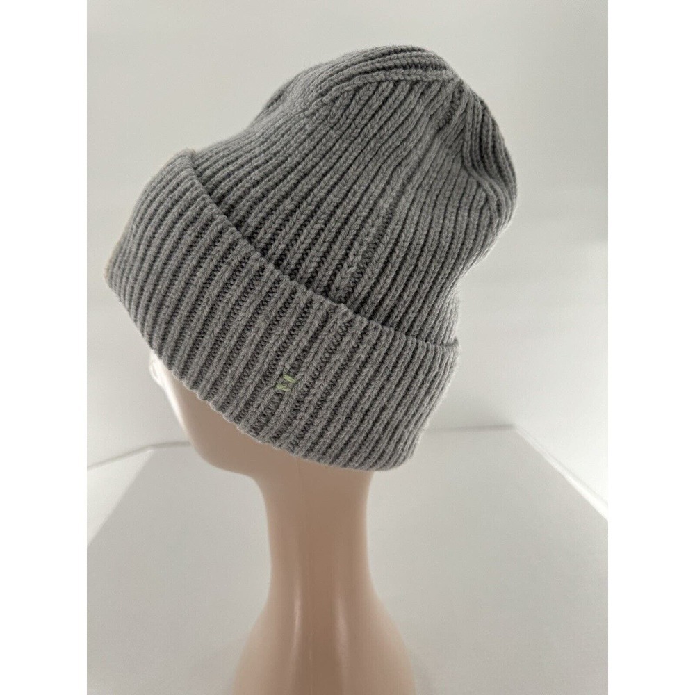 Athleta Hat Beanie Wool Women’s Grey One Size Slouchy Stripe Warm Casual Ribbed‍ - Picture 2 of 7